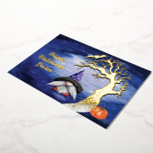 ハッピーハローウィン格言不気味挨拶 箔シーズンカード (回転した状態)