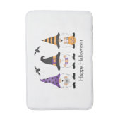 ハッピーハローウィン格言紫オレンジ バスマット (正面縦)