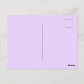 ハッピーハローウィン格言紫オレンジ ポストカード (裏面)