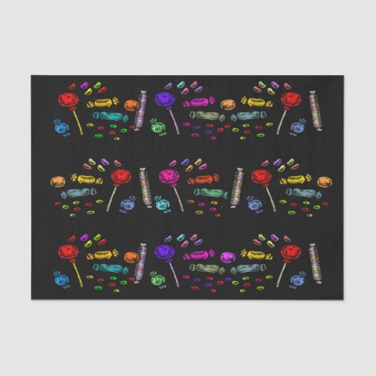 ハッピーハローウィン棒つきキャンデーとキャンディパターン, ZSSG 薄葉紙 (正面)