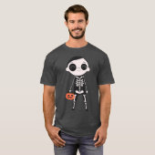 ハッピーハローウィン楽しむデイハロウィンゾンビヴィンテージ Tシャツ (正面フル)