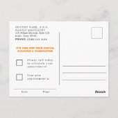 ハッピーハローウィン歯科アポイントメント葉書 ポストカード (裏面)