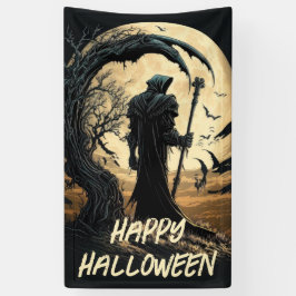 ハッピーハローウィン死神 横断幕