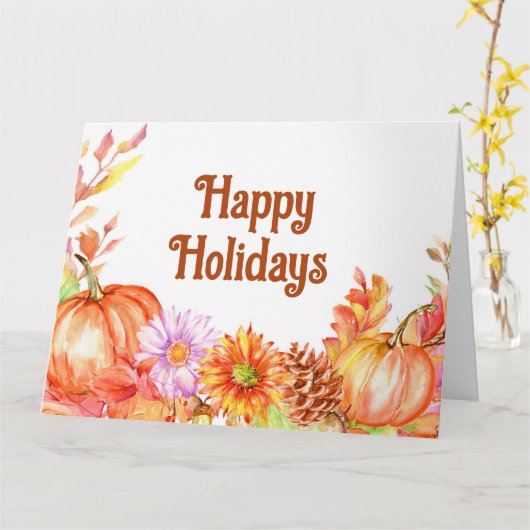 ハッピーハローウィン水彩 カード (黄色い花)