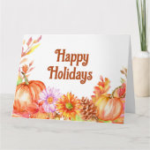 ハッピーハローウィン水彩 カード (正面)