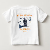 ハッピーハローウィン水彩 ベビーTシャツ (裏面)