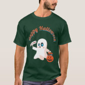 ハッピーハローウィン深いフォレストTシャツ Tシャツ (正面)