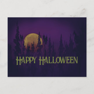 ハッピーハローウィン満月 インビテーションポストカード