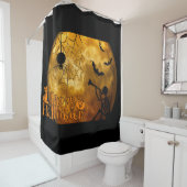 ハッピーハローウィン満月 シャワーカーテン (インサイチュ)