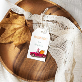 ハッピーハローウィン漫画マウスカボチャのギフトラベル ギフトタグ