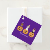 ハッピーハローウィン犬をカボチャに フェイバータグ (インサイチュ)