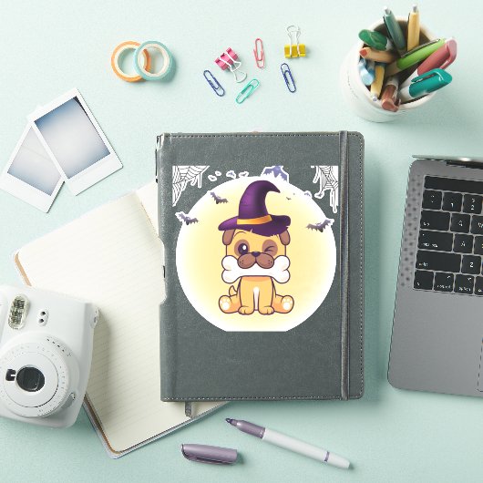 ハッピーハローウィン犬 シール (iPadカバー)