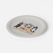 ハッピーハローウィン犬 ペーパープレート (アングル)