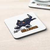 ハッピーハローウィン猫とマウス コースター (左側)