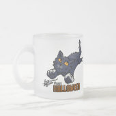 ハッピーハローウィン猫とマウス フロストグラスマグカップ (左)