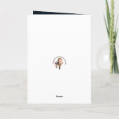 ハッピーハローウィン猫の仮装でカボチャの匂いを嗅ぐ シーズンカード (裏面)