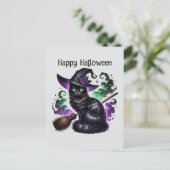 ハッピーハローウィン猫の魔導書 シーズンポストカード (スタンド正面)