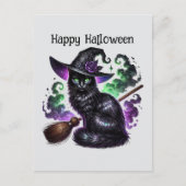 ハッピーハローウィン猫の魔導書 シーズンポストカード (正面)