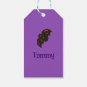 ハッピーハローウィン猫好きコーヒーカップトートバッグ ギフトタグ (裏面)