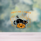 ハッピーハローウィン猫愛 アクリルサイン (ニュートラル)