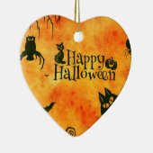 ハッピーハローウィン猫 セラミックオーナメント (右)