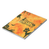 ハッピーハローウィン猫 ノートパッド (回転)