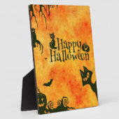 ハッピーハローウィン猫 フォトプラーク (側面)