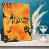 ハッピーハローウィン猫 フォトプラーク (側面)
