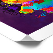 ハッピーハローウィン猫 ポスター (角)