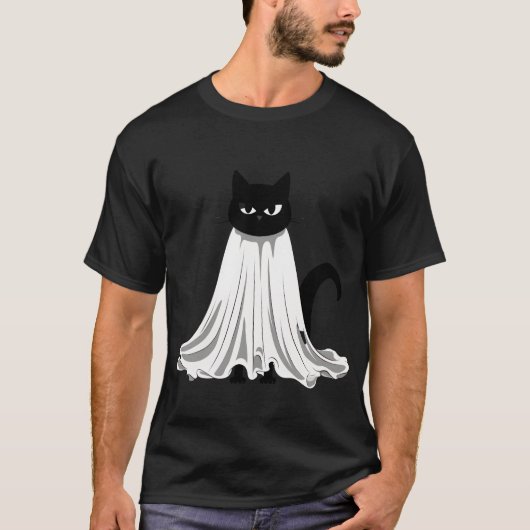 ハッピーハローウィン猫 Tシャツ (正面)