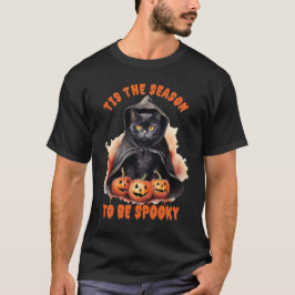 ハッピーハローウィン猫 Tシャツ