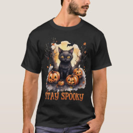 ハッピーハローウィン猫 Tシャツ