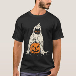 ハッピーハローウィン猫 Tシャツ