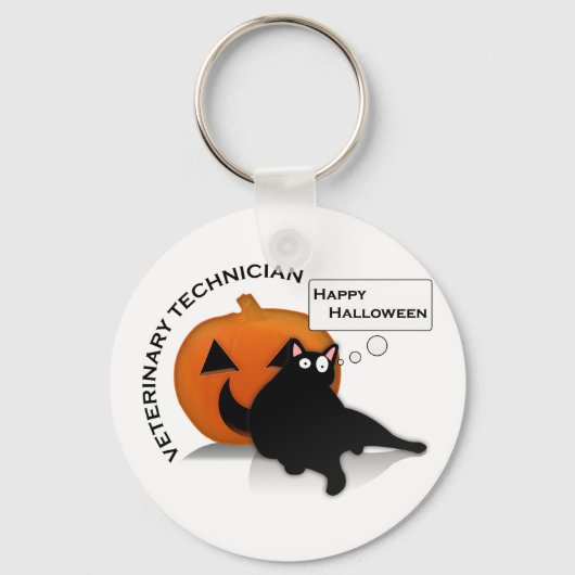 ハッピーハローウィン獣医! キーホルダー (正面)