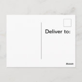 ハッピーハローウィン用恐ろしいクモ付き葉書 ポストカード (裏面)