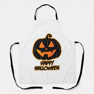 ハッピーハローウィン男性へと女性 – パンプキンハロー エプロン