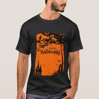 ハッピーハローウィン画像Tシャツトレンディーと可愛い Tシャツ