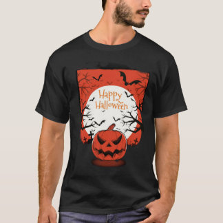 ハッピーハローウィン画像Tシャツトレンディーと可愛い Tシャツ