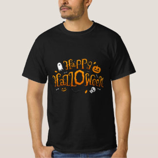 ハッピーハローウィン画像Tシャツトレンディーと可愛い Tシャツ