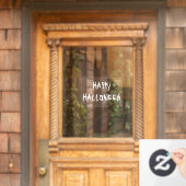 ハッピーハローウィン白い怖い装飾 ウィンドウサイン (ホームデコレーション)