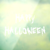 ハッピーハローウィン白い怖い装飾 ウィンドウサイン (シート3)