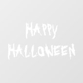 ハッピーハローウィン白い怖い装飾 ウィンドウサイン (シート)