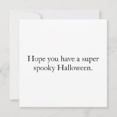 ハッピーハローウィン白熱［赤熱］光を放つパンプキン カード (裏面)