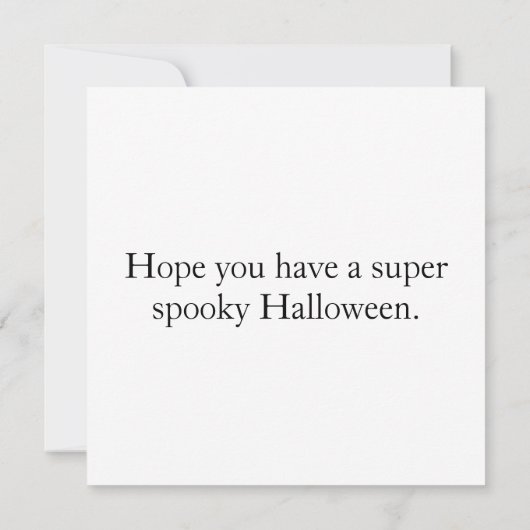 ハッピーハローウィン白熱［赤熱］光を放つパンプキン カード (裏面)