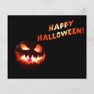 ハッピーハローウィン白熱［赤熱］光を放つ- Jack-O-Lantern チラシ