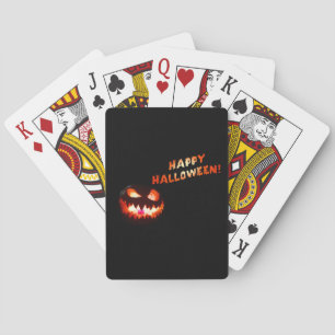 ハッピーハローウィン白熱［赤熱］光を放つ- Jack-O-Lantern トランプ