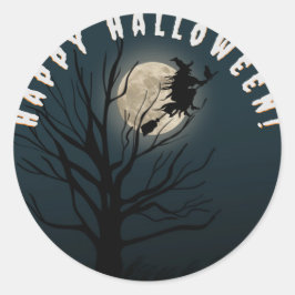 ハッピーハローウィン白黒スイッチ ラウンドシール