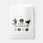 ハッピーハローウィン白黒不気味な治療 フェイバーバッグ (正面)