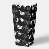 ハッピーハローウィン白黒不気味パターン フェイバーボックス (裏面)