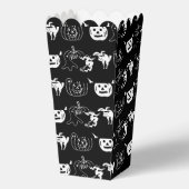 ハッピーハローウィン白黒不気味パターン フェイバーボックス (正面)